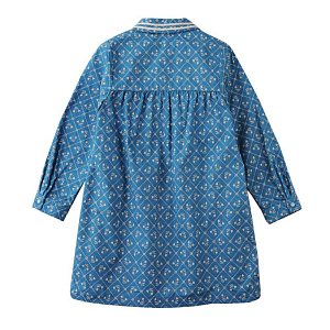 Платье поплиновое Gingersnaps "Lei Bluefields", синее